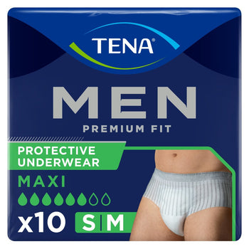 Pantaloni per incontinenza Tena for Men Premium Fit medi, 10 per confezione