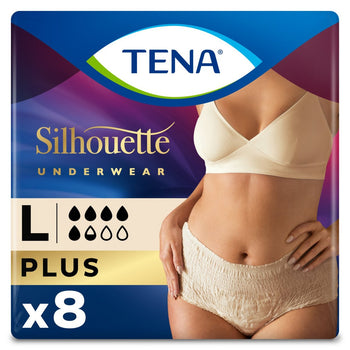 Pantaloni per incontinenza Tena Lady Silhouette Plus Large, 8 per confezione