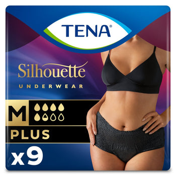 Pantaloni per incontinenza Tena Lady Silhouette Plus Noir Medium 9 per confezione