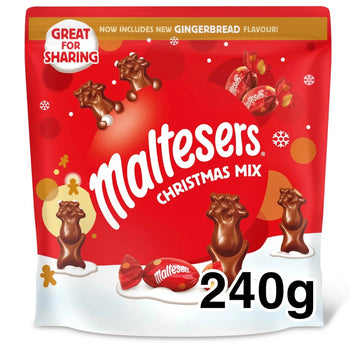 Maltesers Christmas Mix, selezione di cioccolato alla menta e cioccolato al latte da 240 g