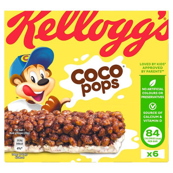 Kellogg's Coco Pops Cereal Milk Bars 6 per pack