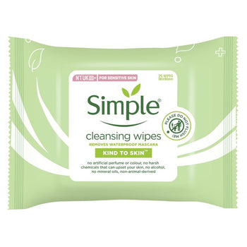 Salviette detergenti per il viso semplici e delicate sulla pelle, 25 per confezione