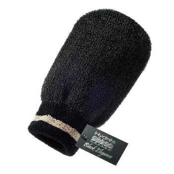 Guanto spa esfoliante nero Hydrea London, consistenza media/dura