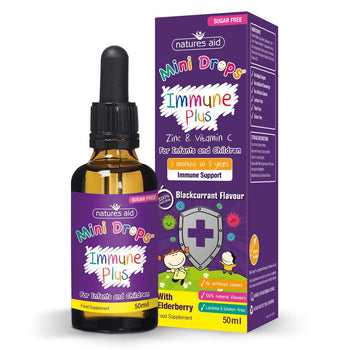 Natures Aid Mini Drops Immune Plus per neonati e bambini 50 ml