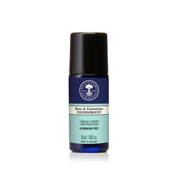 Deodorante in rotolo biologico alla rosa e geranio di Neal's Yard 50 ml