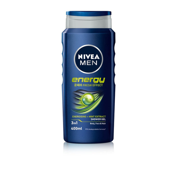 NIVEA Men Energy Estratto di Menta Gel Doccia 3 in 1 400ml