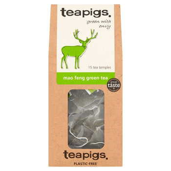 Bustine di tè verde Mao Feng Teapigs 15 per confezione