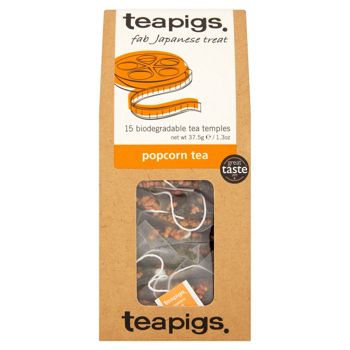 Bustine di tè Teapigs Popcorn 15 per confezione