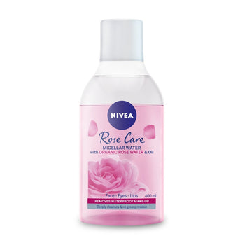 NIVEA Rose Care Acqua micellare di rose con olio struccante 400 ml