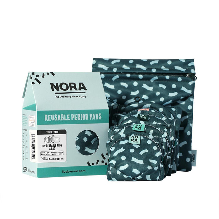 Confezione di assorbenti riutilizzabili NORA Try Me 5 per confezione