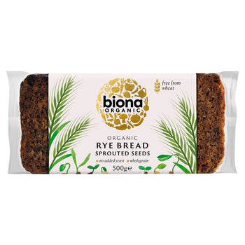 Biona Organic Pane di Segale Vitalità Senza Lievito con Semi Germogliati 500g