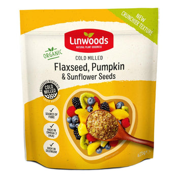 Semi di lino e semi di zucca biologici macinati Linwoods 425 g