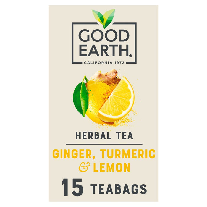 Bustine di tè Good Earth Limone Zenzero e Curcuma 15 per confezione
