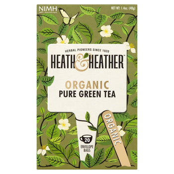 Heath & Heather Tè verde puro biologico 20 per confezione