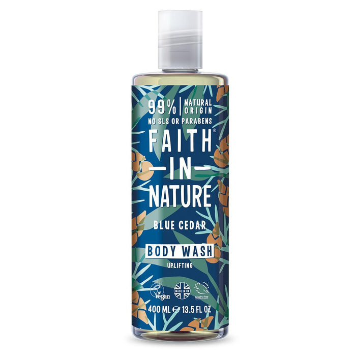 Faith in Nature For Men Bagnoschiuma al cedro blu 400 ml