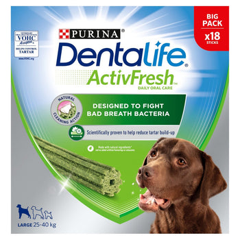 Dentalife Activfresh Large Dog behandeln Zahnstock 18 Stöcke