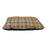 Earthbound Tweed Flat Cushion Orange Check Medium