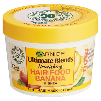 Garnier Ultimate Blends Hair Food Banana Trattamento maschera per capelli 3 in 1 390 ml