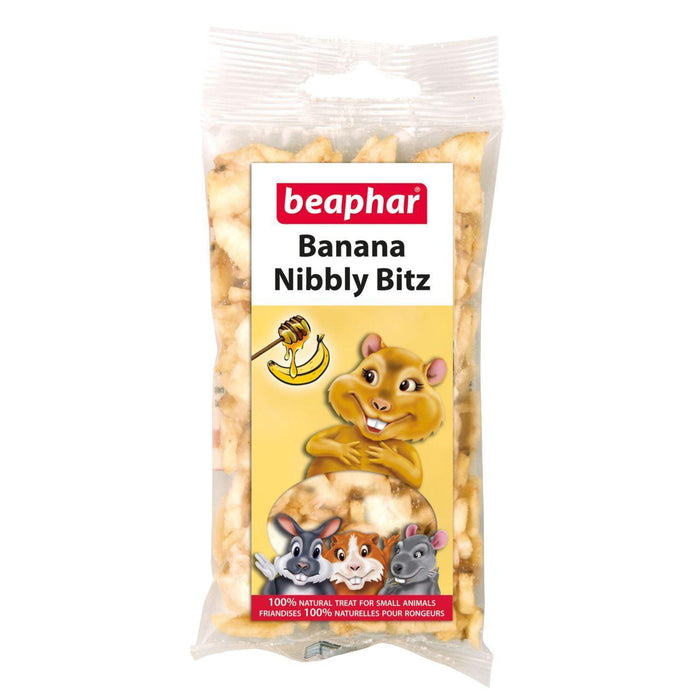 Beaphar Banana Nibbly Bitz per piccoli animali 50g