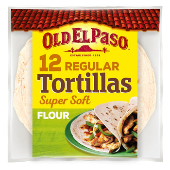 Confezione famiglia di tortilla fajitas con farina super morbida Old El Paso, 12 per confezione