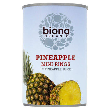 Biona Bio Ananas Mini -Ringe 400 g