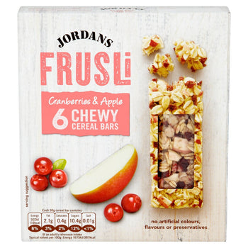 Barrette di cereali Jordans al mirtillo rosso e mela 6 x 30 g