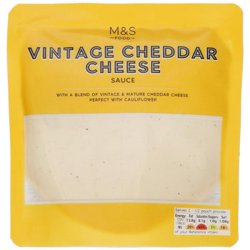 M&S Vintage Cheddar Cheese Sauce 200g