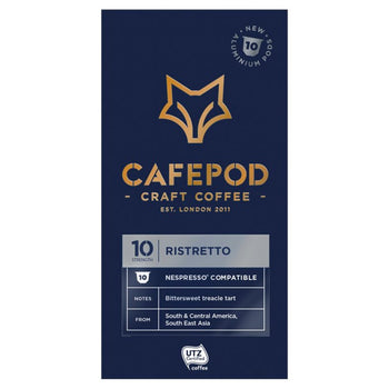 CafePod Ristretto Cialde caffè in alluminio compatibili Nespresso 10 per confezione