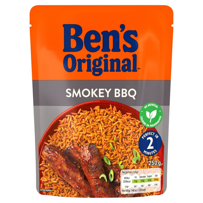 Bens Original Smokey BBQ Riso per Microonde 250g