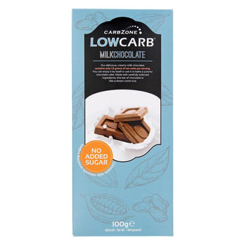 Carbzone Cioccolato al latte a basso contenuto di carboidrati 100 g