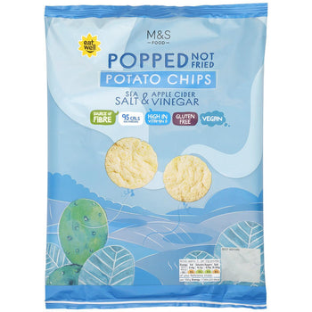 M&S Patatine saltate con sale marino e aceto di mele 80 g