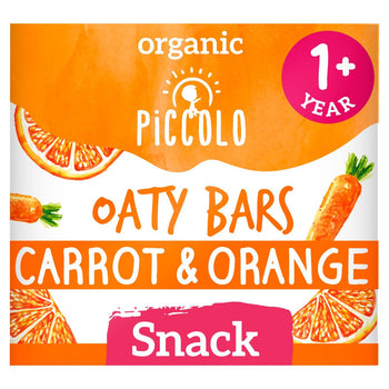 Piccolo Barrette Mighty Oaty biologiche alla carota e arancia 12 mesi+ 120 g