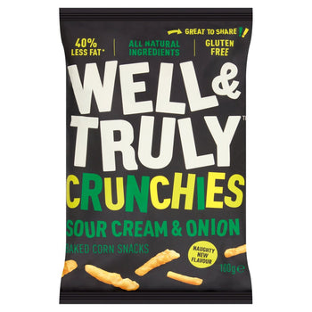 Bastoncini di panna acida e cipolla Well & Truly Crunchy 100 g