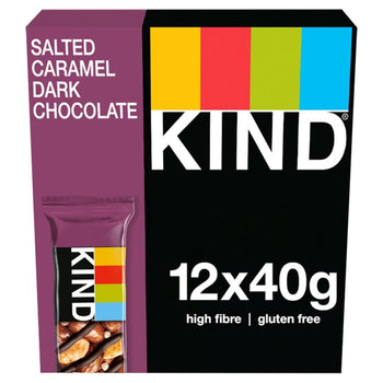 KIND Cioccolato Fondente Al Caramello Salato Confezione Da 12 12 x 40g