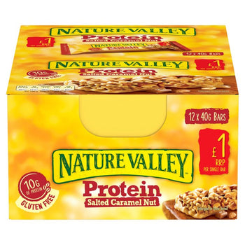 Barrette di cereali alle noci e caramello salato Nature Valley Protein 12 x 40 g
