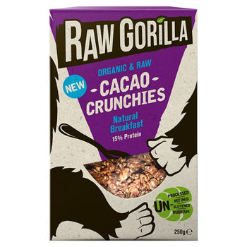 Crunchies al cacao gorilla crudo 250g