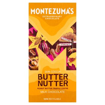 Barretta al tartufo e burro di arachidi al latte di burro di Montezuma 90g