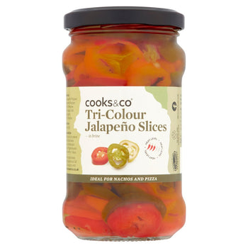 Köche & Co Tri-Colour Jalapeno Slices 290g