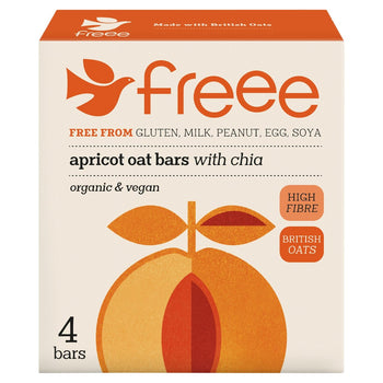 Barrette Doves Farm Freee biologiche all'albicocca e avena senza glutine 4 x 35 g