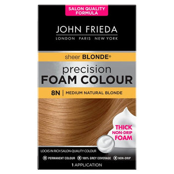 John Frieda Precision Foam Color Tintura per capelli Biondo medio naturale 8N